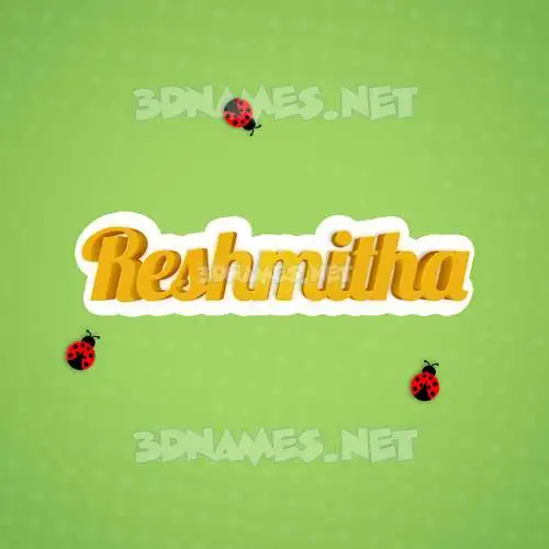 reshmitha in Ladybugs style - 3D name wallpaper reshmitha in Ladybugs style - 3D name wallpaper
