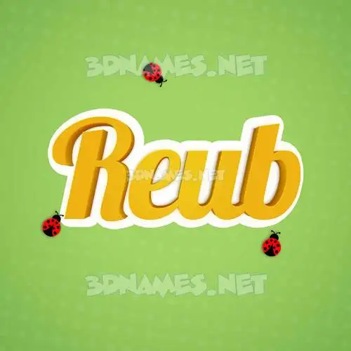 reub in Ladybugs style - 3D name wallpaper reub in Ladybugs style - 3D name wallpaper