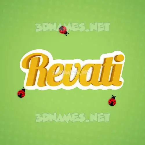 revati in Ladybugs style - 3D name wallpaper revati in Ladybugs style - 3D name wallpaper