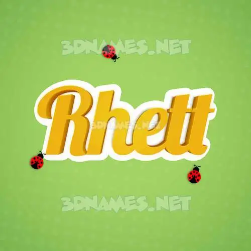 rhett in Ladybugs style - 3D name wallpaper rhett in Ladybugs style - 3D name wallpaper