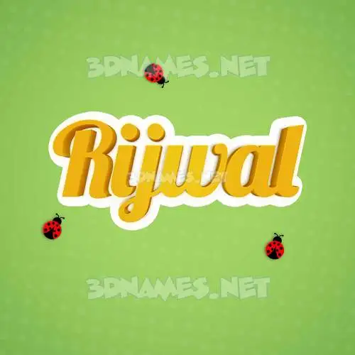 rijwal in Ladybugs style - 3D name wallpaper rijwal in Ladybugs style - 3D name wallpaper