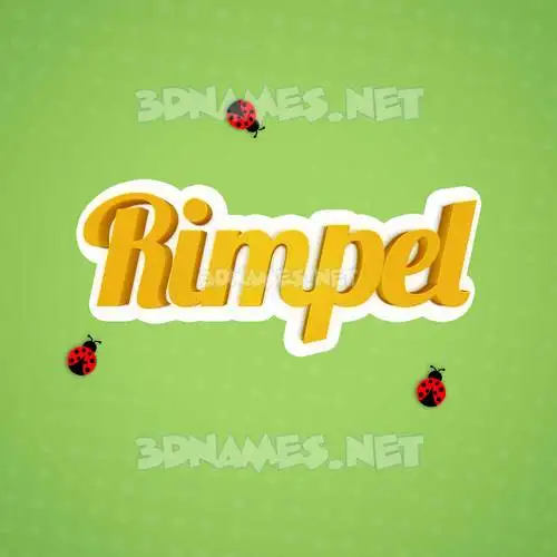 rimpel in Ladybugs style - 3D name wallpaper rimpel in Ladybugs style - 3D name wallpaper
