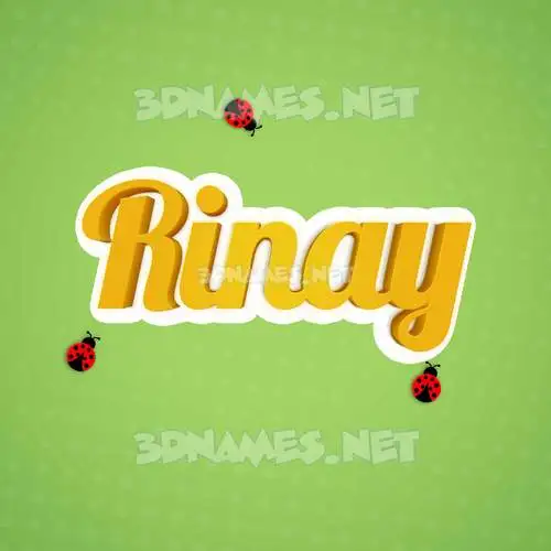 rinay in Ladybugs style - 3D name wallpaper rinay in Ladybugs style - 3D name wallpaper