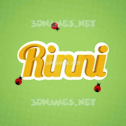 rinni in Ladybugs style - 3D name wallpaper rinni in Ladybugs style - 3D name wallpaper