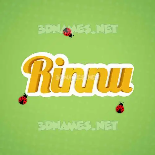 rinnu in Ladybugs style - 3D name wallpaper rinnu in Ladybugs style - 3D name wallpaper