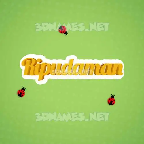 ripudaman in Ladybugs style - 3D name wallpaper ripudaman in Ladybugs style - 3D name wallpaper