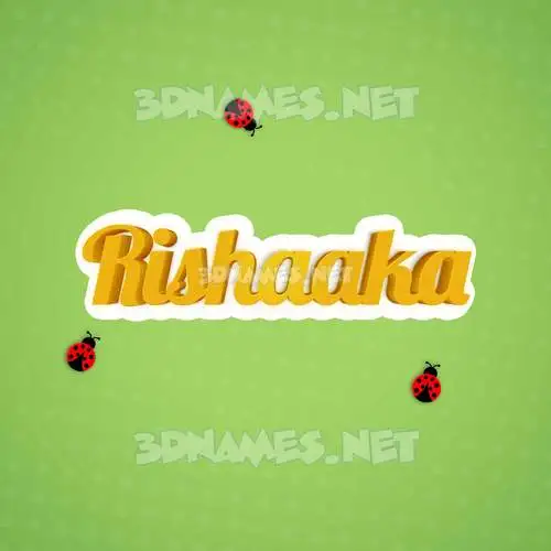 rishaaka in Ladybugs style - 3D name wallpaper rishaaka in Ladybugs style - 3D name wallpaper