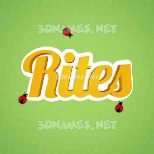 rites in Ladybugs style - 3D name wallpaper rites in Ladybugs style - 3D name wallpaper