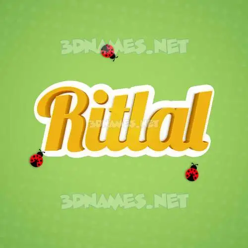 ritlal in Ladybugs style - 3D name wallpaper ritlal in Ladybugs style - 3D name wallpaper