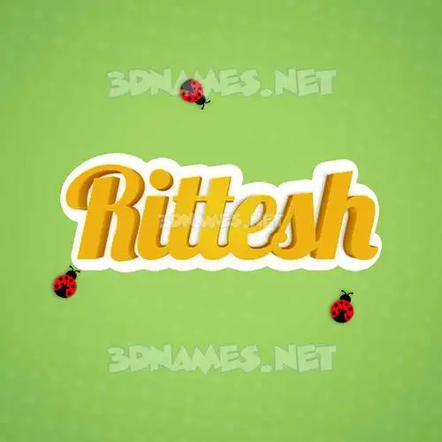 rittesh in Ladybugs style - 3D name wallpaper rittesh in Ladybugs style - 3D name wallpaper