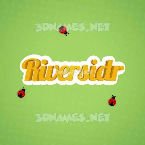 riversidr in Ladybugs style - 3D name wallpaper riversidr in Ladybugs style - 3D name wallpaper