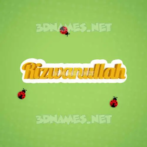 rizwanullah in Ladybugs style - 3D name wallpaper rizwanullah in Ladybugs style - 3D name wallpaper