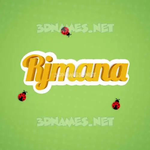 rjmana in Ladybugs style - 3D name wallpaper rjmana in Ladybugs style - 3D name wallpaper