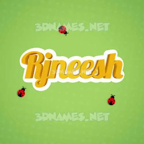 rjneesh in Ladybugs style - 3D name wallpaper rjneesh in Ladybugs style - 3D name wallpaper