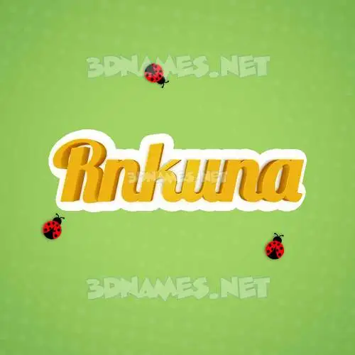 rnkuna in Ladybugs style - 3D name wallpaper rnkuna in Ladybugs style - 3D name wallpaper