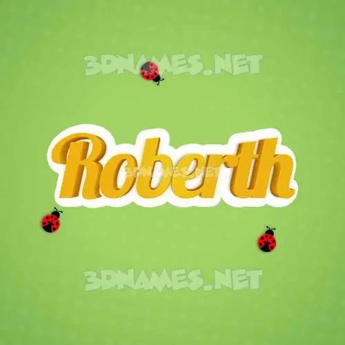 roberth in Ladybugs style - 3D name wallpaper roberth in Ladybugs style - 3D name wallpaper