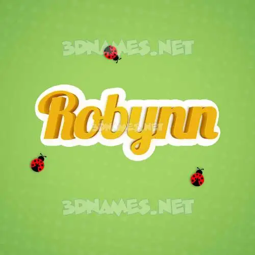 robynn in Ladybugs style - 3D name wallpaper robynn in Ladybugs style - 3D name wallpaper
