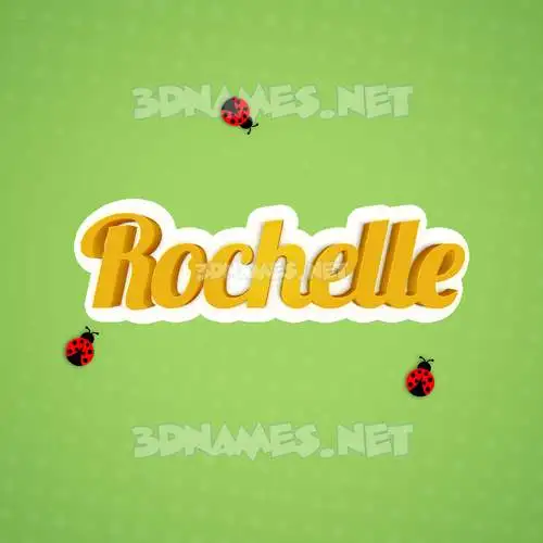 rochelle in Ladybugs style - 3D name wallpaper rochelle in Ladybugs style - 3D name wallpaper
