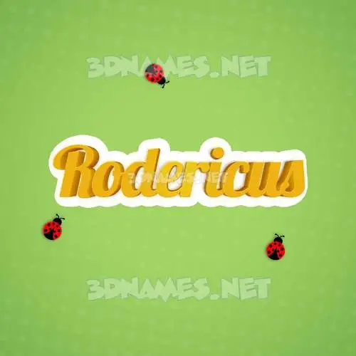 rodericus in Ladybugs style - 3D name wallpaper rodericus in Ladybugs style - 3D name wallpaper