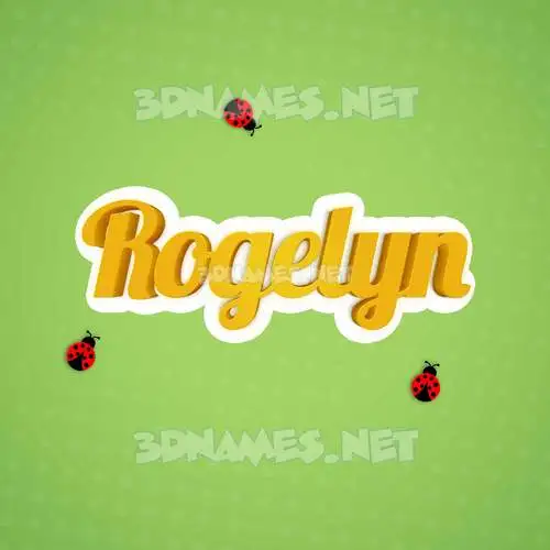 rogelyn in Ladybugs style - 3D name wallpaper rogelyn in Ladybugs style - 3D name wallpaper