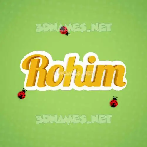 rohim in Ladybugs style - 3D name wallpaper rohim in Ladybugs style - 3D name wallpaper