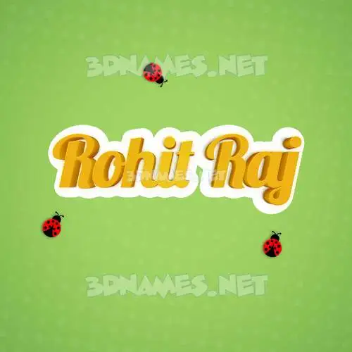 rohit raj in Ladybugs style - 3D name wallpaper rohit raj in Ladybugs style - 3D name wallpaper