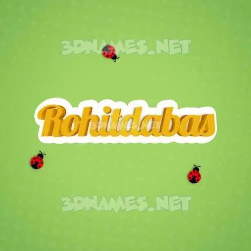 rohitdabas in Ladybugs style - 3D name wallpaper rohitdabas in Ladybugs style - 3D name wallpaper