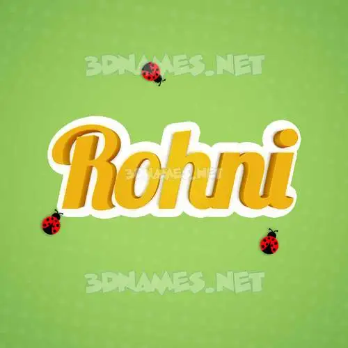 rohni in Ladybugs style - 3D name wallpaper rohni in Ladybugs style - 3D name wallpaper