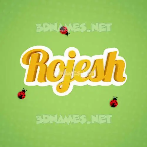 rojesh in Ladybugs style - 3D name wallpaper rojesh in Ladybugs style - 3D name wallpaper