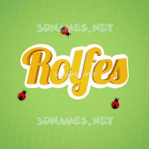 rolfes in Ladybugs style - 3D name wallpaper rolfes in Ladybugs style - 3D name wallpaper
