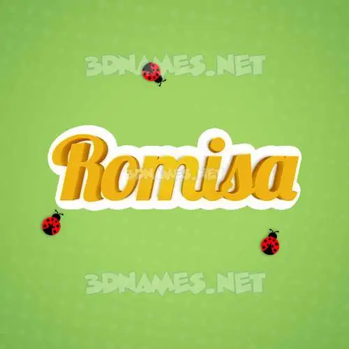 romisa in Ladybugs style - 3D name wallpaper romisa in Ladybugs style - 3D name wallpaper