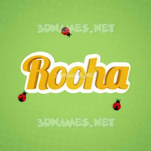 rooha in Ladybugs style - 3D name wallpaper rooha in Ladybugs style - 3D name wallpaper