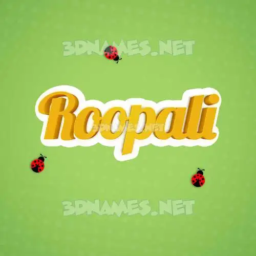 roopali in Ladybugs style - 3D name wallpaper roopali in Ladybugs style - 3D name wallpaper