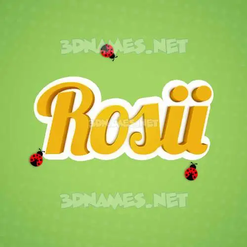 rosii in Ladybugs style - 3D name wallpaper rosii in Ladybugs style - 3D name wallpaper