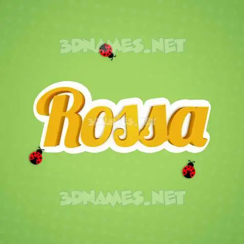 rossa in Ladybugs style - 3D name wallpaper rossa in Ladybugs style - 3D name wallpaper