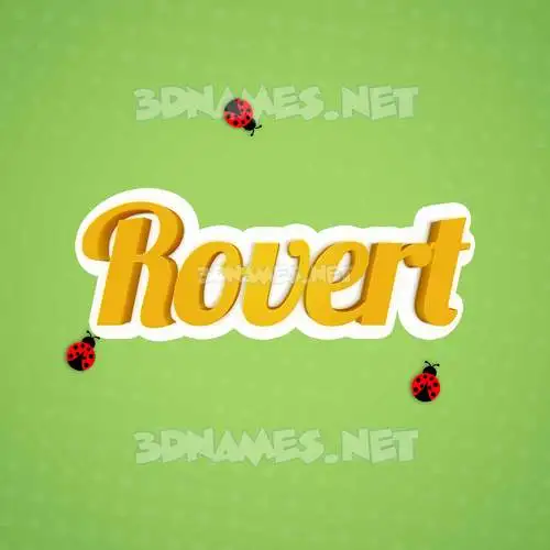 rovert in Ladybugs style - 3D name wallpaper rovert in Ladybugs style - 3D name wallpaper