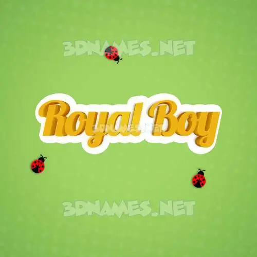 royal boy in Ladybugs style - 3D name wallpaper royal boy in Ladybugs style - 3D name wallpaper