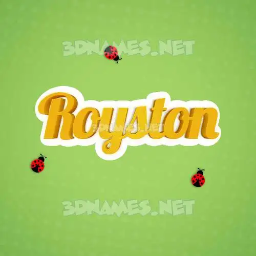 royston in Ladybugs style - 3D name wallpaper royston in Ladybugs style - 3D name wallpaper