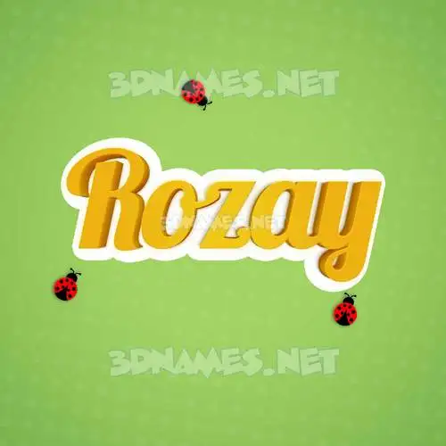rozay in Ladybugs style - 3D name wallpaper rozay in Ladybugs style - 3D name wallpaper