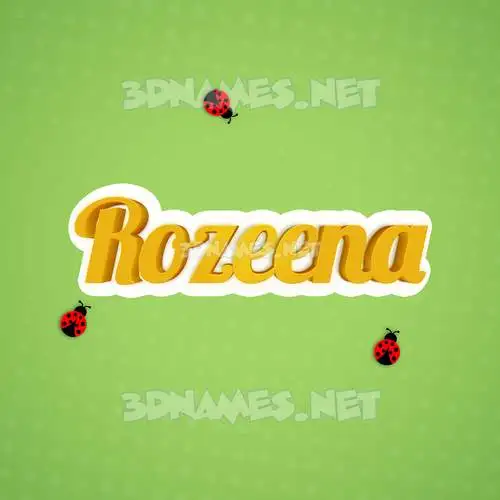 rozeena in Ladybugs style - 3D name wallpaper rozeena in Ladybugs style - 3D name wallpaper