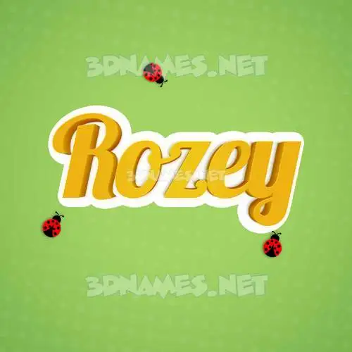 rozey in Ladybugs style - 3D name wallpaper