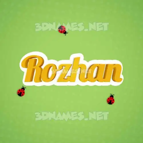 rozhan in Ladybugs style - 3D name wallpaper rozhan in Ladybugs style - 3D name wallpaper