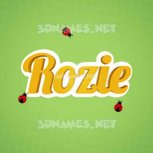 rozie in Ladybugs style - 3D name wallpaper rozie in Ladybugs style - 3D name wallpaper