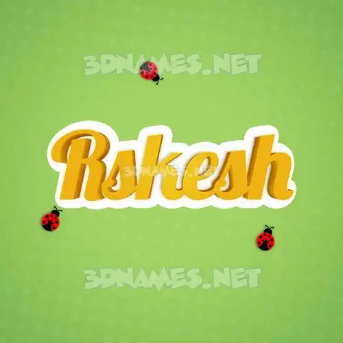 rskesh in Ladybugs style - 3D name wallpaper rskesh in Ladybugs style - 3D name wallpaper