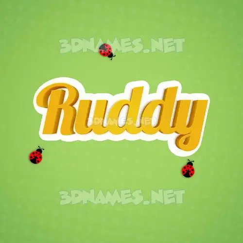 ruddy in Ladybugs style - 3D name wallpaper ruddy in Ladybugs style - 3D name wallpaper