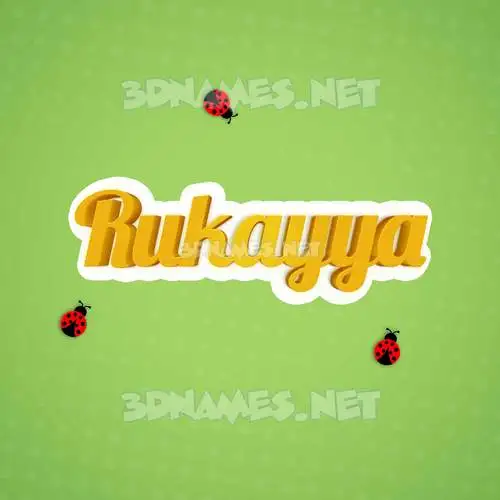 rukayya in Ladybugs style - 3D name wallpaper rukayya in Ladybugs style - 3D name wallpaper