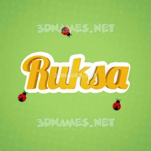 ruksa in Ladybugs style - 3D name wallpaper ruksa in Ladybugs style - 3D name wallpaper