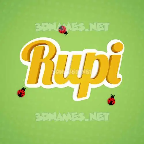 rupi in Ladybugs style - 3D name wallpaper rupi in Ladybugs style - 3D name wallpaper