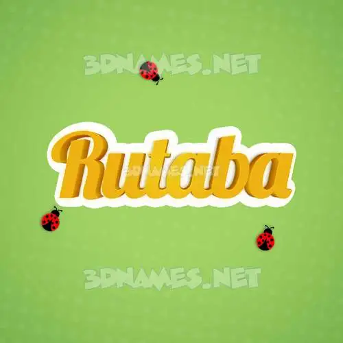 rutaba in Ladybugs style - 3D name wallpaper rutaba in Ladybugs style - 3D name wallpaper