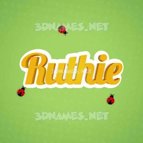 ruthie in Ladybugs style - 3D name wallpaper ruthie in Ladybugs style - 3D name wallpaper